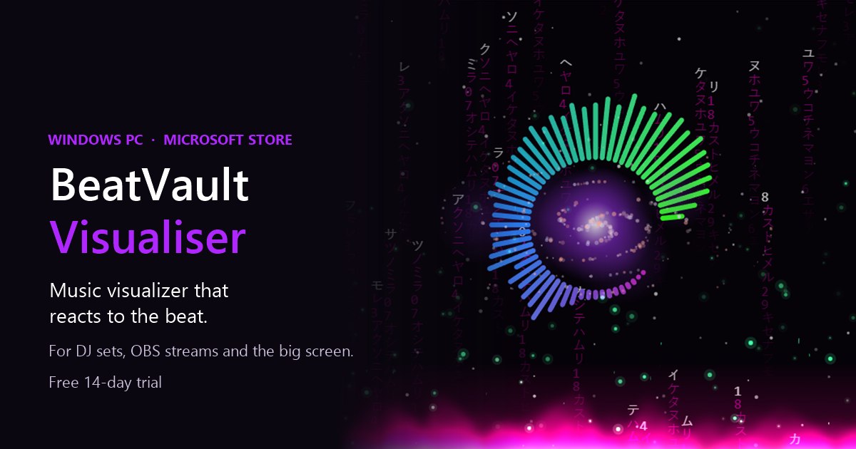 BeatVault Visualiser: Music Visualizer for PC, OBS and Live Streams