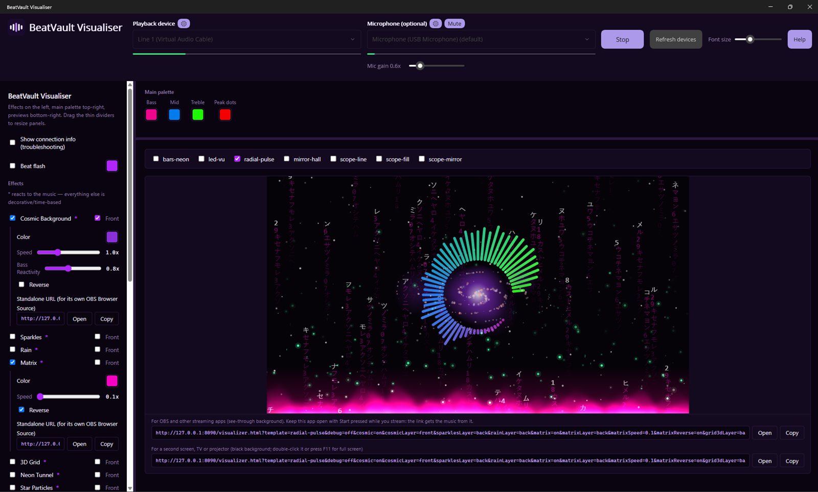 BeatVault Visualiser: Music Visualizer for PC, OBS and Live Streams
