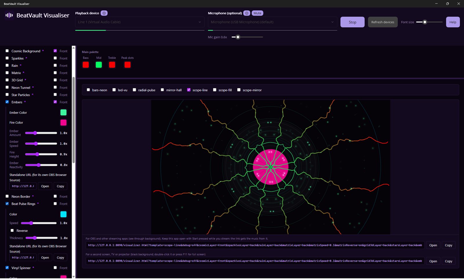 BeatVault Visualiser: Music Visualizer for PC, OBS and Live Streams